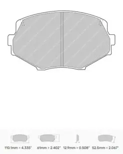 Bromsbelägg FCP1011