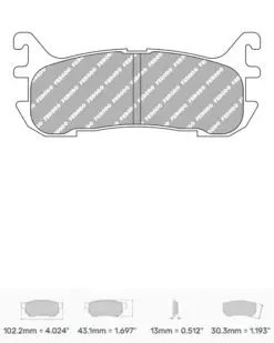 Bromsbelägg FCP1012