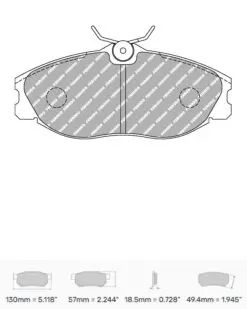 Bromsbelägg FCP1063