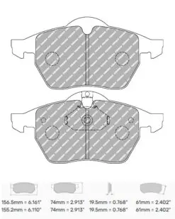 Bromsbelägg FCP1068