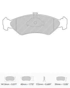 Bromsbelägg FCP1082