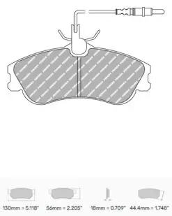 Bromsbelägg FCP1112