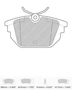 Bromsbelägg FCP1113