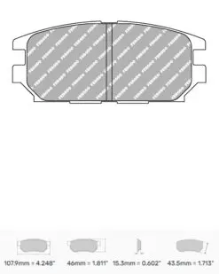 Bromsbelägg FCP1280