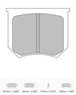 Bromsbelägg FRP5002