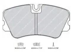 Bromsbelägg FCP1133