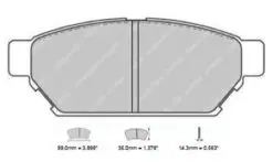 Bromsbelägg FCP1283