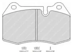 Bromsbelägg FCP1298