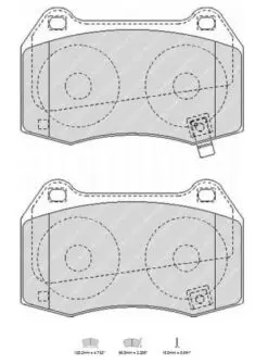 Bromsbelägg FCP1561