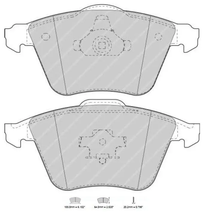 Bromsbelägg FCP1629