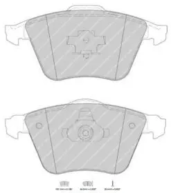 Bromsbelägg FCP1765