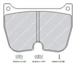 Bromsbelägg FRP1058