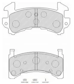 Bromsbelägg FRP3058