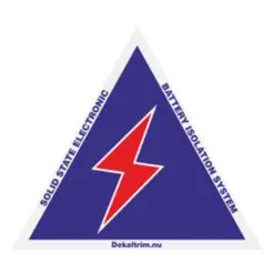 Huvudströmbrytardekal