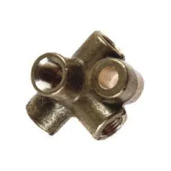 Förgrening 4-vägs koppling hona 3/8" konkav med fäste