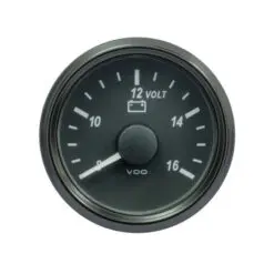 VDO SingleViu voltmätare 8-16V diameter 52mm
