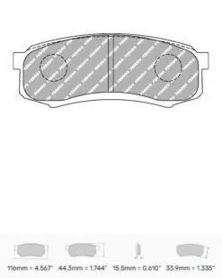 Bromsbelägg FCP1021
