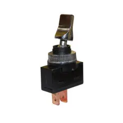 Vippströmbrytare krom