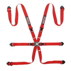 Sparco 6-punktsbälte Hans 2+2 tum Competition H-2 PD