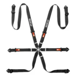 Sparco 6-punktsbälte Hans 2+2 tum Competition H-2 PU