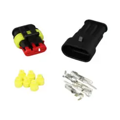 Superseal 3-poligt kontaktdon hona hane kit