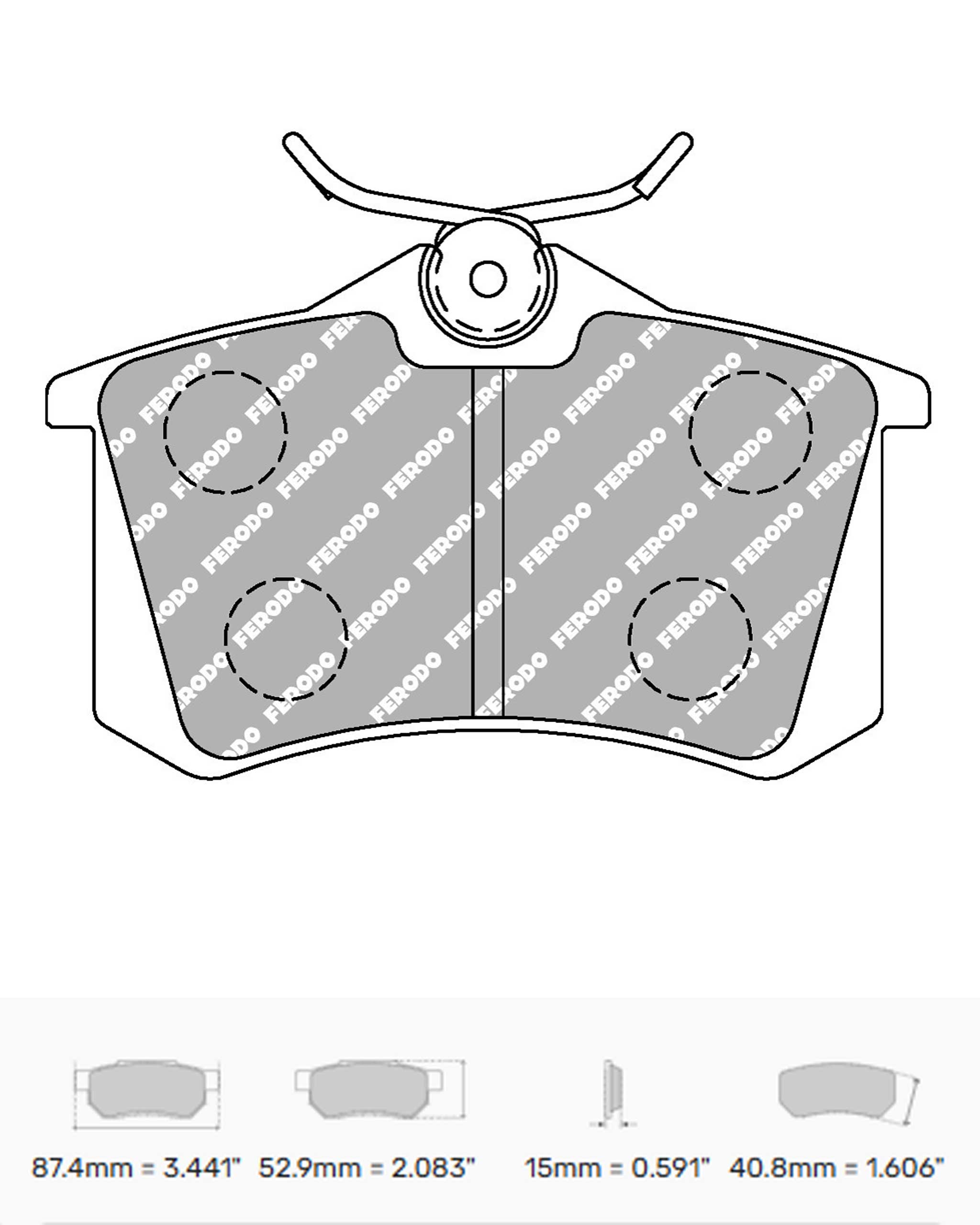 Bromsbelägg FCP541