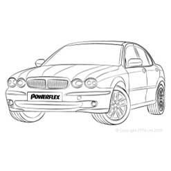Powerflexbussningar Jaguar X Type (2001-2009)
