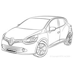 Powerflexbussningar Renault Clio IV INC RS (2012-2019)