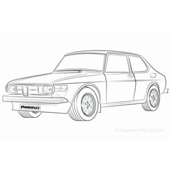 Powerflexbussningar SAAB 99 (1970-1974)