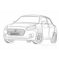 Powerflexbussningar Suzuki Swift MK4 A2L Exkl. Sport (2017-)