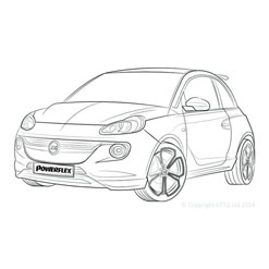 Powerflexbussningar Opel Adam (2012-)
