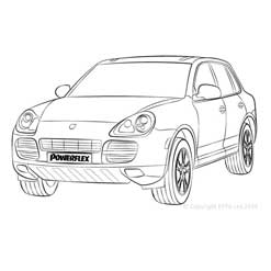 Powerflexbussningar Porsche Cayenne E1 955/957 9PA (2002-2010)