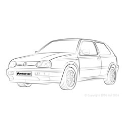 Powerflexbussningar VW Golf MK3 4WD Syncro (1993-1997)