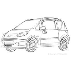Powerflexbussningar Peugeot 1007 (2005-2009)