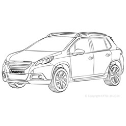 Powerflexbussningar Peugeot 2008 (2013-2019)