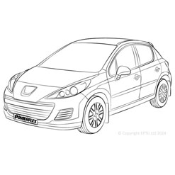 Powerflexbussningar Peugeot 207 (2006-2014)
