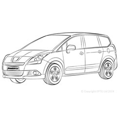 Powerflexbussningar Peugeot 5008 T87 (2009-2017)
