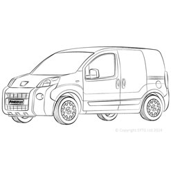 Powerflexbussningar Peugeot Bipper (2007-)