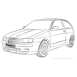 Powerflexbussningar Seat Ibiza MK2 6K (1993-2002)