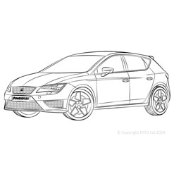 Powerflexbussningar Seat Leon MK3 5F Upp till 150PS (2013-2020) stel bakaxel
