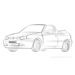 Powerflexbussningar VW Golf MK4 Cabrio (1997-2004)