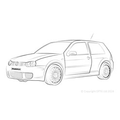 Powerflexbussningar VW Golf MK4 R32/4Motion