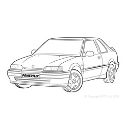 Powerflexbussningar Rover 200 (1989-1998) 400 (1990-1998)
