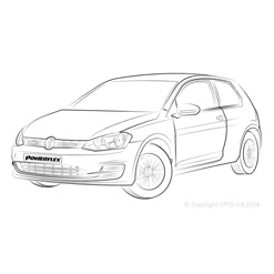 Powerflexbussningar VW Golf MK7 5G 2WD upp till 122PS Stel bakaxel (2012-2021)