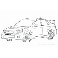 Powerflexbussningar Subaru Impreza GR GH (2007-2011) och WRX + STI (2007-2014)