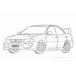Powerflexbussningar Subaru Impreza Turbo WRX & STI GC GF (1993-2000)