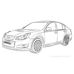Powerflexbussningar Subaru Legacy BM BR (2009-2014)