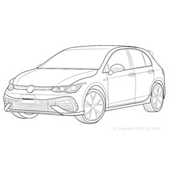 Powerflexbussningar VW Golf R MK8 4WD (2020-)