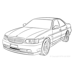 Powerflexbussningar Nissan Laurel C34 & C35 (1993-2002)
