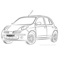 Powerflexbussningar Nissan Micra (K12) Gen3 (2003-2010)